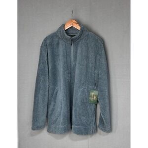 Stillwater Supply Co Fleece Pullover Stormy Gray XXL Quarter Zip Sherpa Fuzzy